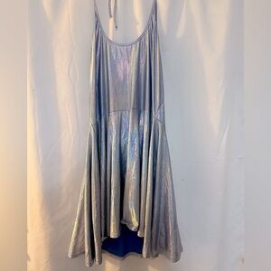 SHEIN Iridescent Metallic Halter Dress - NWOT